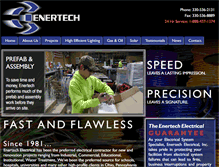 Tablet Screenshot of enertechelectrical.com